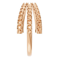 RI-8589 Rose Gold Ring UNSET - Side View