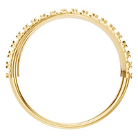 RI-8589 Yellow Gold Ring UNSET - Top View