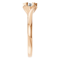 RI-8859 Rose Gold Ring SET - Side View