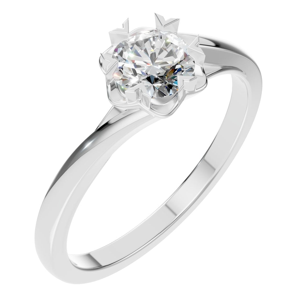 RI-8859 White Gold Ring SET - Main View