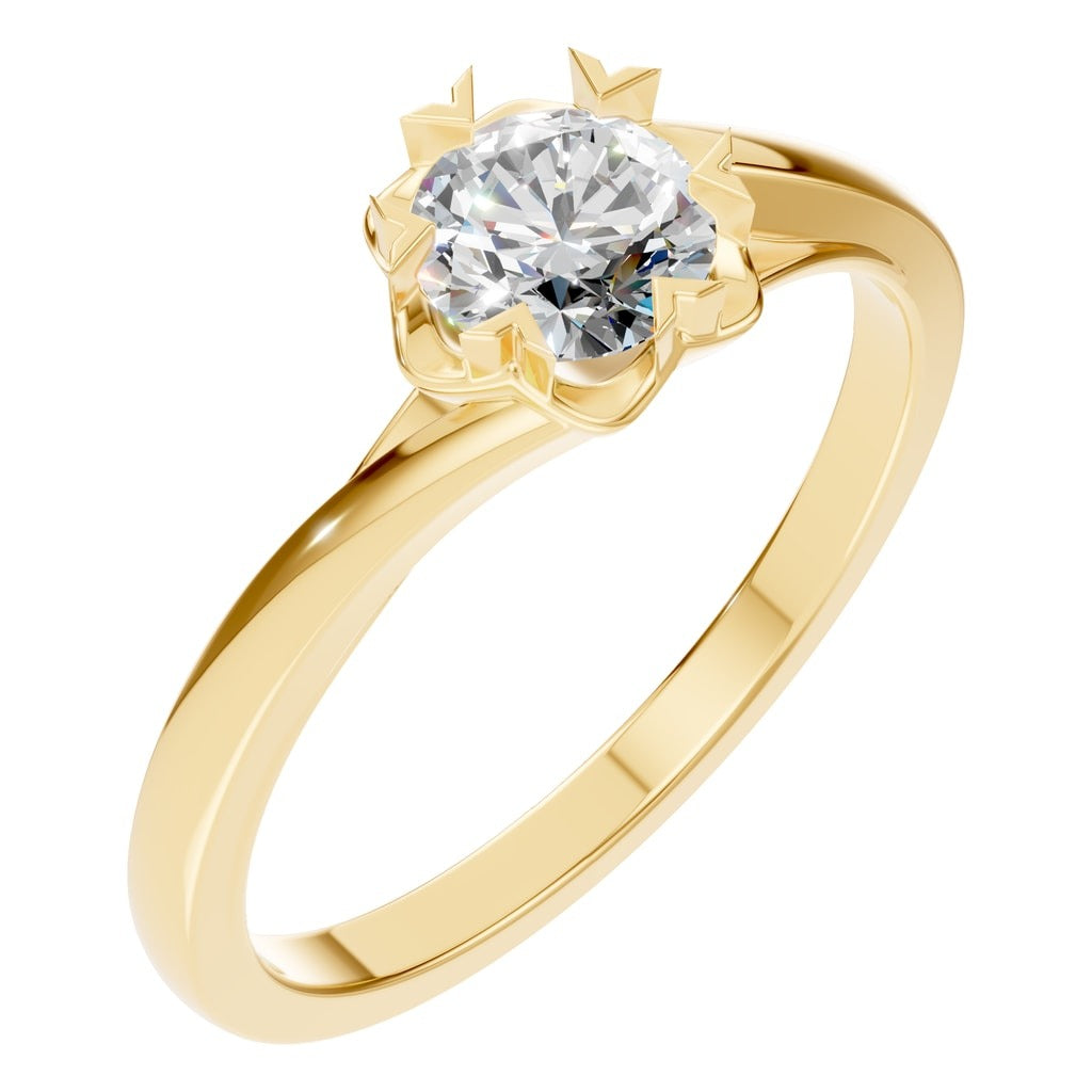 RI-8859 Yellow Gold Ring SET - Main View