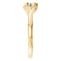 RI-8859 Yellow Gold Ring SET - Side View