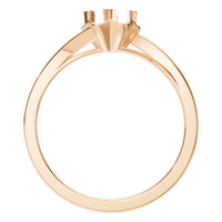 RI-8859 Rose Gold Ring UNSET - Top View