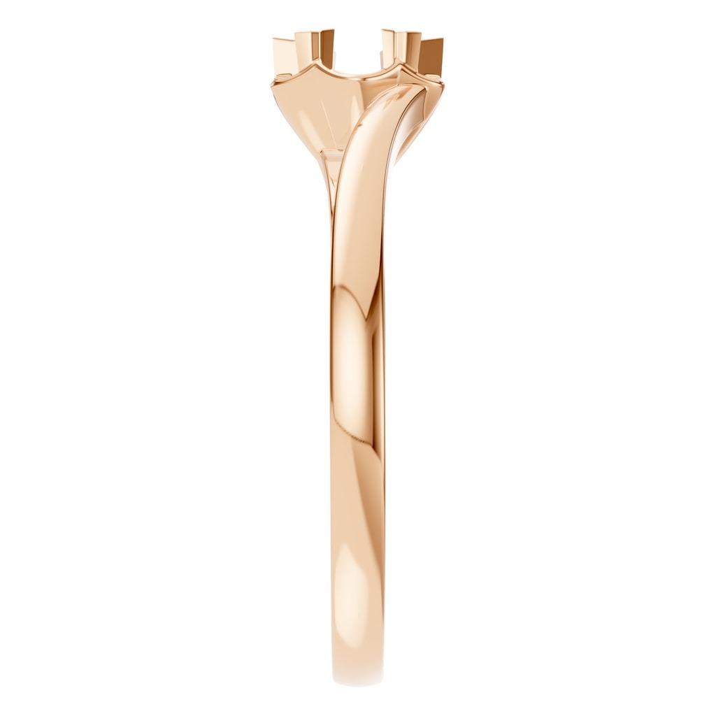 RI-8859 Rose Gold Ring UNSET - Side View