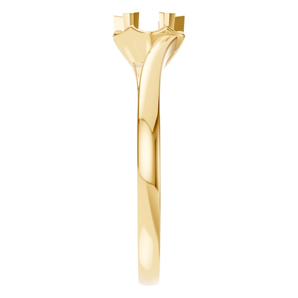 RI-8859 Yellow Gold Ring UNSET - Side View
