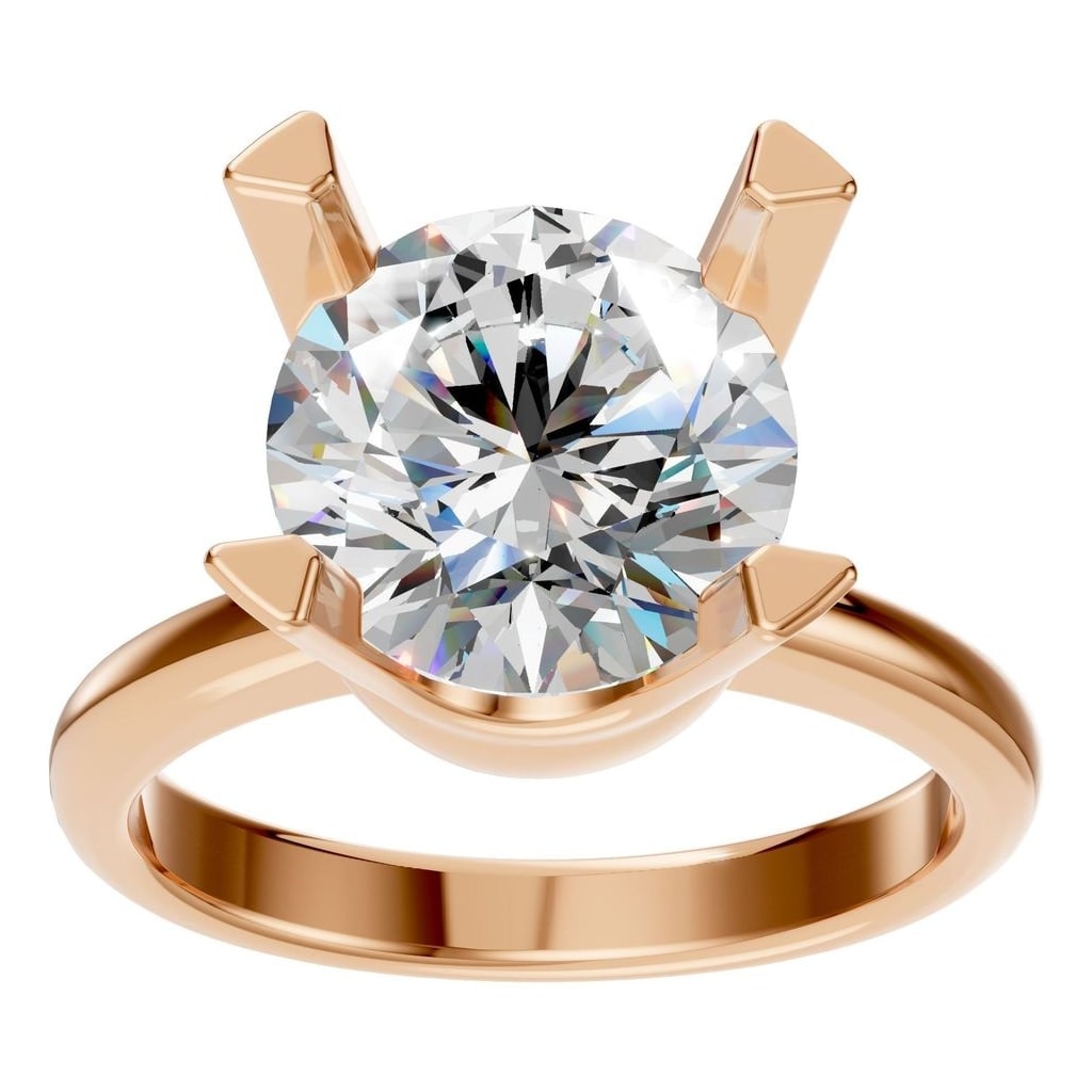 RI-8873 Rose Gold Ring SET - Front View