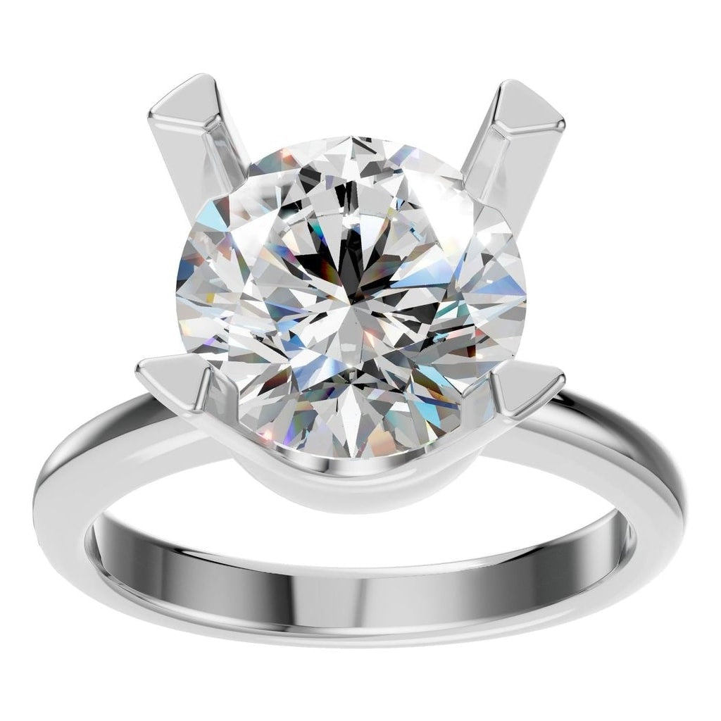 RI-8873 White Gold Ring SET - Front View