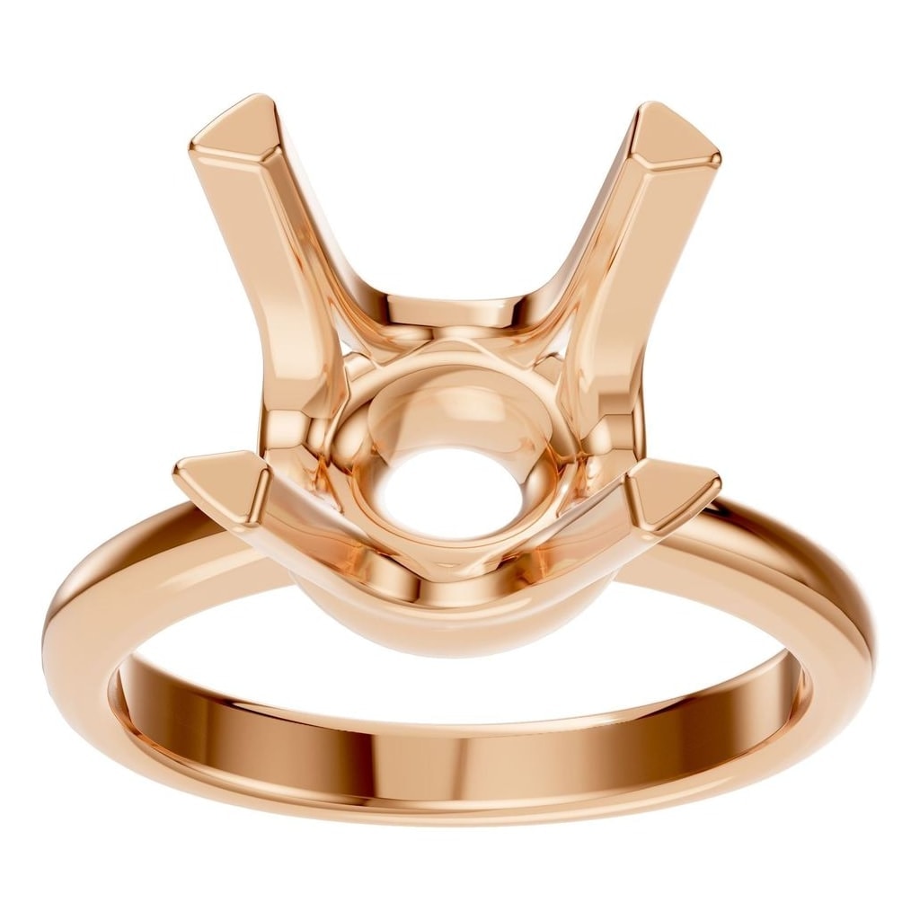 RI-8873 Rose Gold Ring UNSET - Front View