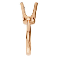 RI-8873 Rose Gold Ring UNSET - Side View