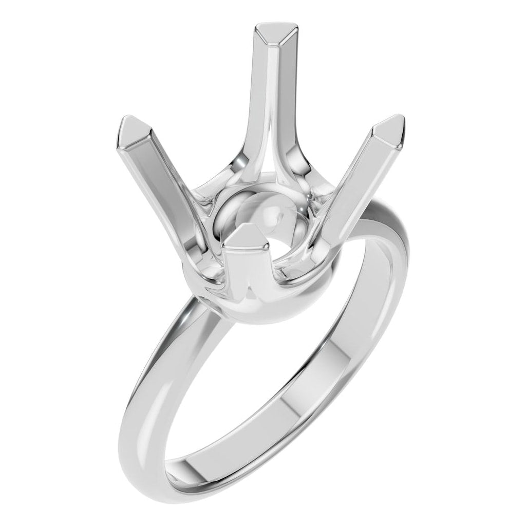 RI-8873 White Gold Ring UNSET - Main View
