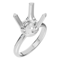 RI-8873 White Gold Ring UNSET - Main View