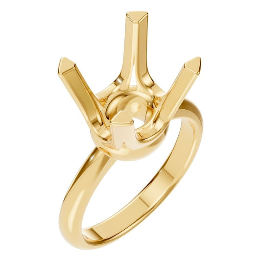 RI-8873 Yellow Gold Ring UNSET - Main View