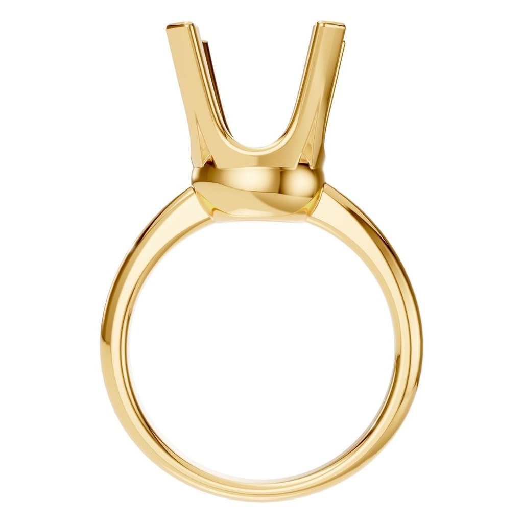 RI-8873 Yellow Gold Ring UNSET - Top View