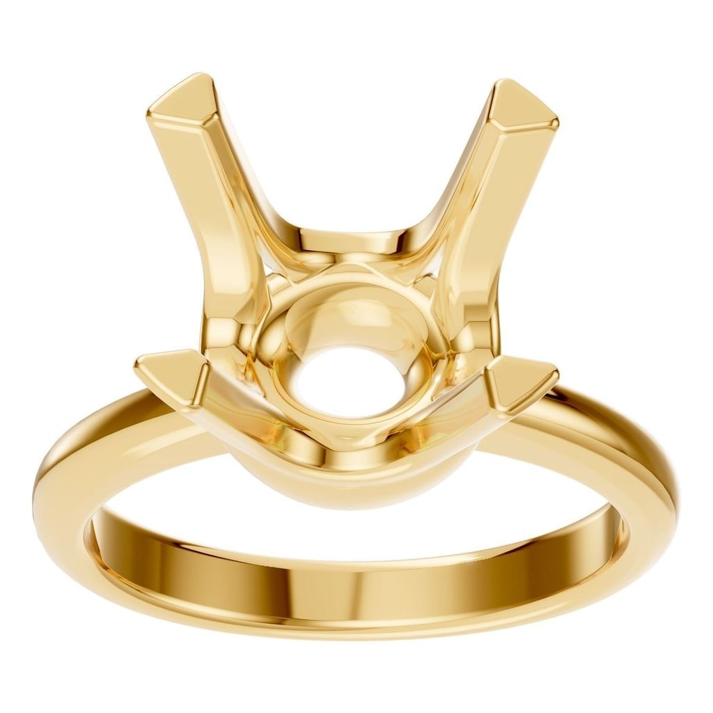 RI-8873 Yellow Gold Ring UNSET - Front View