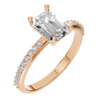 RI-8881 Rose Gold Ring SET - Main View