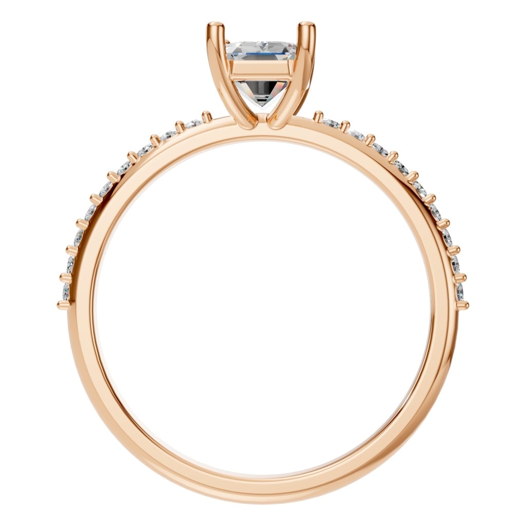 RI-8881 Rose Gold Ring SET - Top View