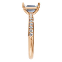 RI-8881 Rose Gold Ring SET - Side View