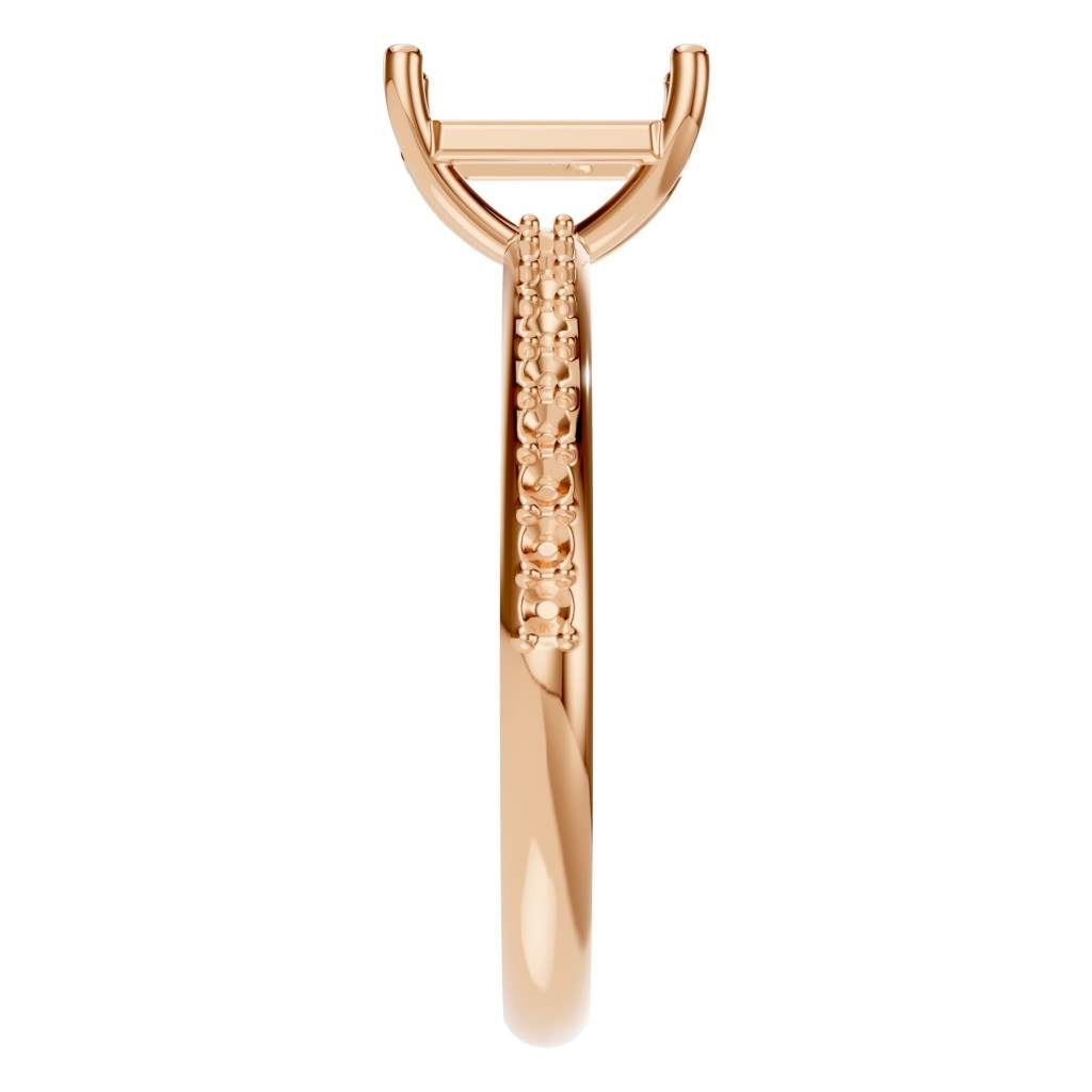 RI-8881 Rose Gold Ring UNSET - Side View