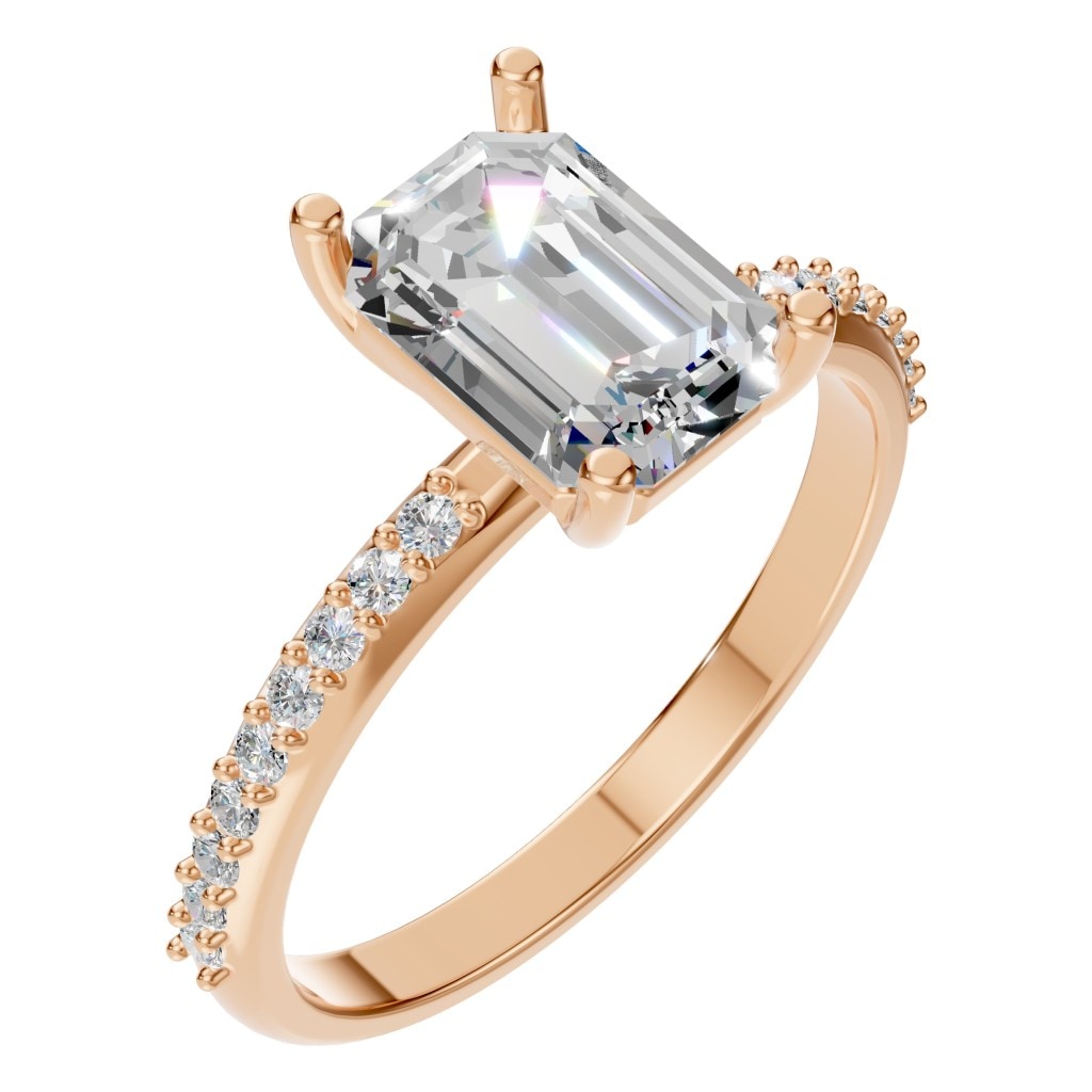 RI-8881 Rose Gold Ring SET - Main View