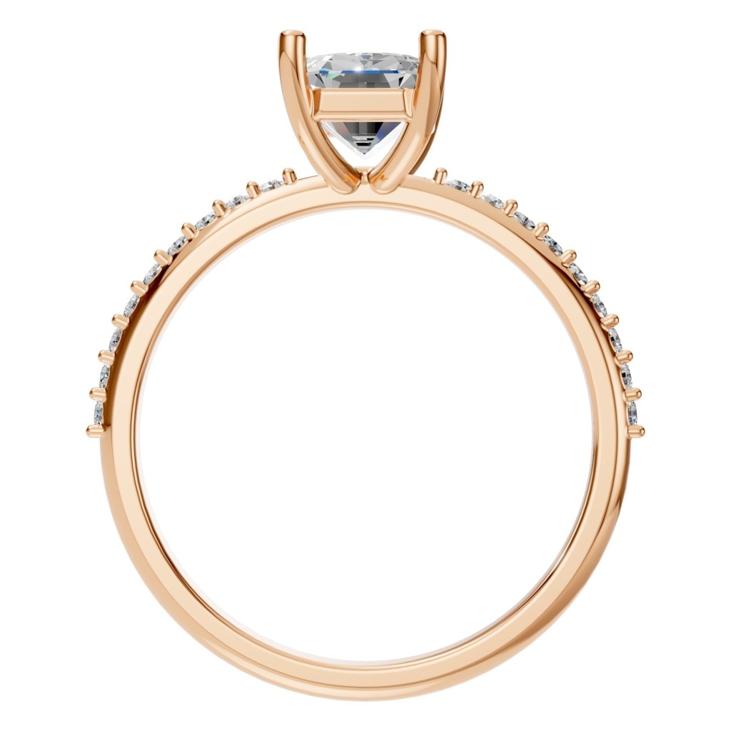 RI-8881 Rose Gold Ring SET - Top View