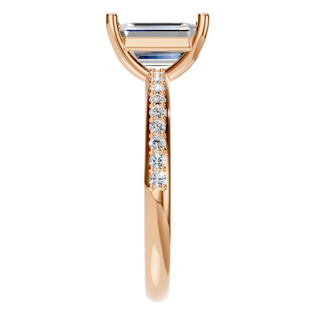 RI-8881 Rose Gold Ring SET - Side View