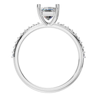 RI-8881 White Gold Ring SET - Top View