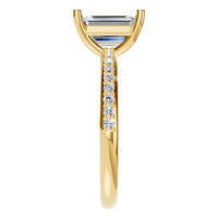 RI-8881 Yellow Gold Ring SET - Side View