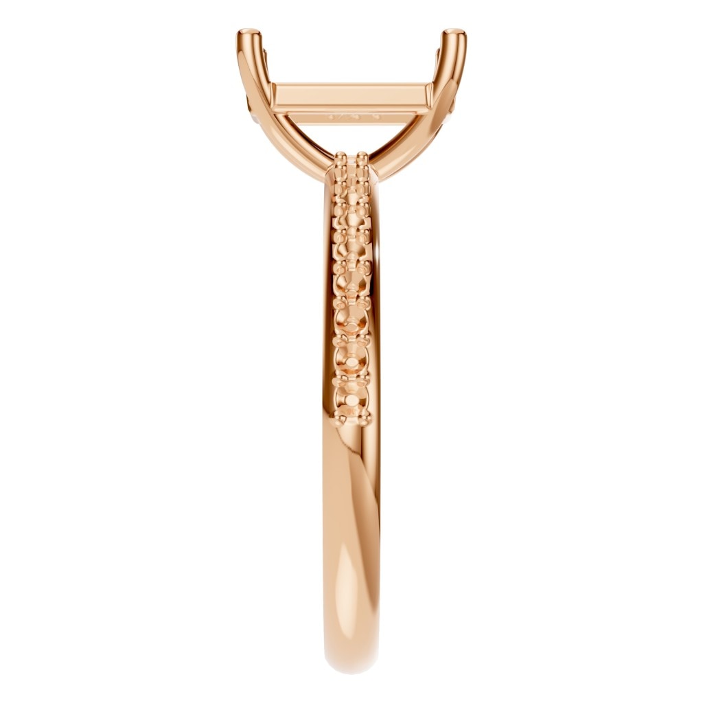 RI-8881 Rose Gold Ring UNSET - Side View