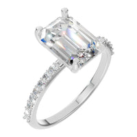 RI-8881 White Gold Ring SET - Main View