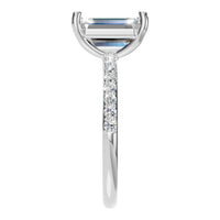 RI-8881 White Gold Ring SET - Side View