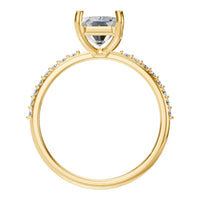 RI-8881 Yellow Gold Ring SET - Top View