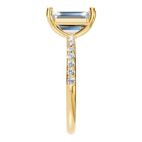 RI-8881 Yellow Gold Ring SET - Side View
