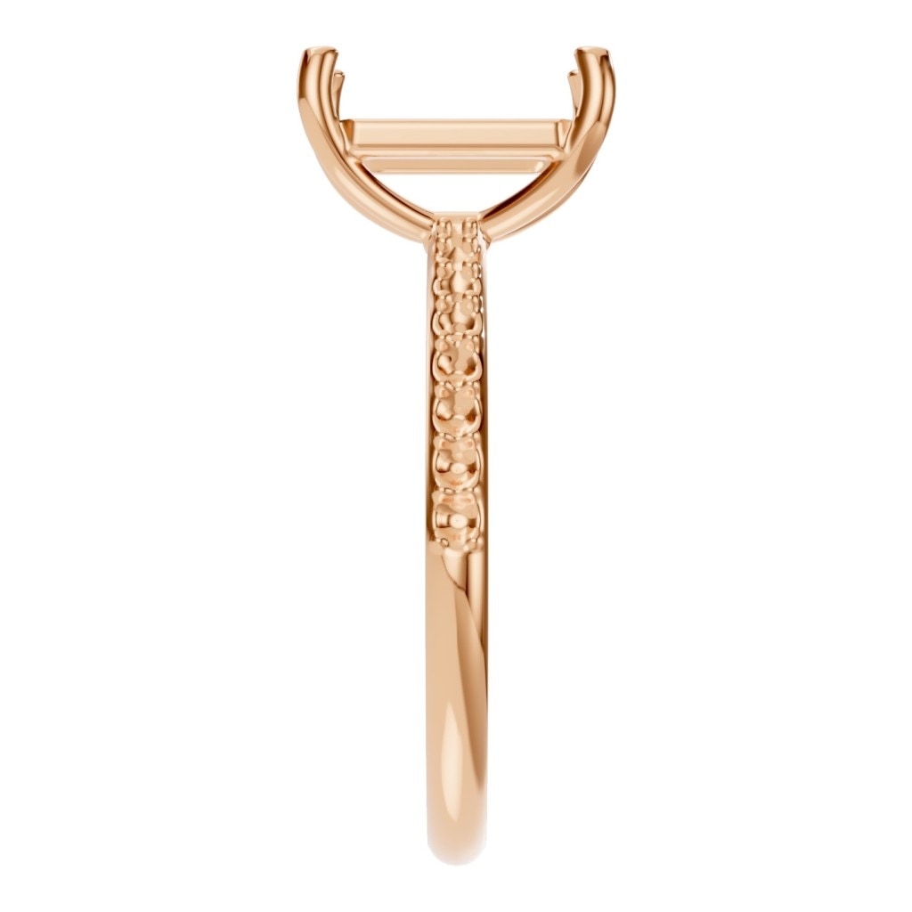 RI-8881 Rose Gold Ring UNSET - Side View