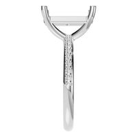 RI-8881 White Gold Ring SET - Side View