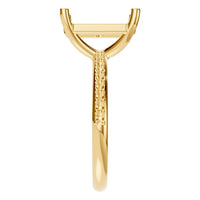 RI-8881 Yellow Gold Ring SET - Side View
