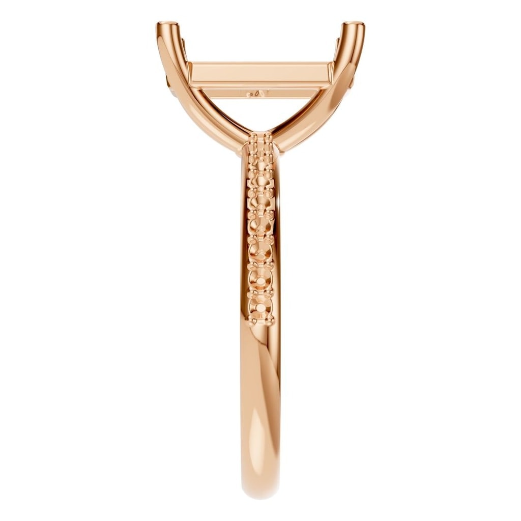 RI-8881 Rose Gold Ring UNSET - Side View