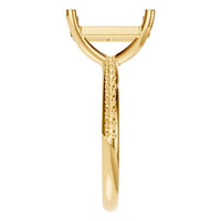 RI-8881 Yellow Gold Ring UNSET - Side View