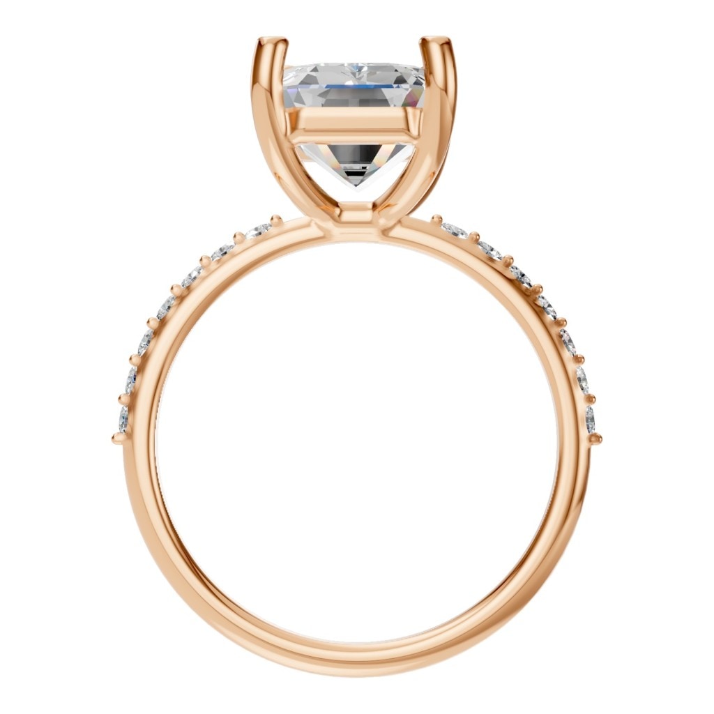 RI-8881 Rose Gold Ring SET - Top View