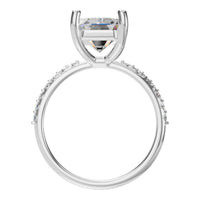 RI-8881 White Gold Ring SET - Top View
