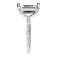 RI-8881 White Gold Ring SET - Side View