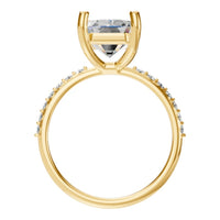 RI-8881 Yellow Gold Ring SET - Top View