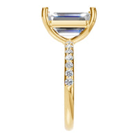 RI-8881 Yellow Gold Ring SET - Side View