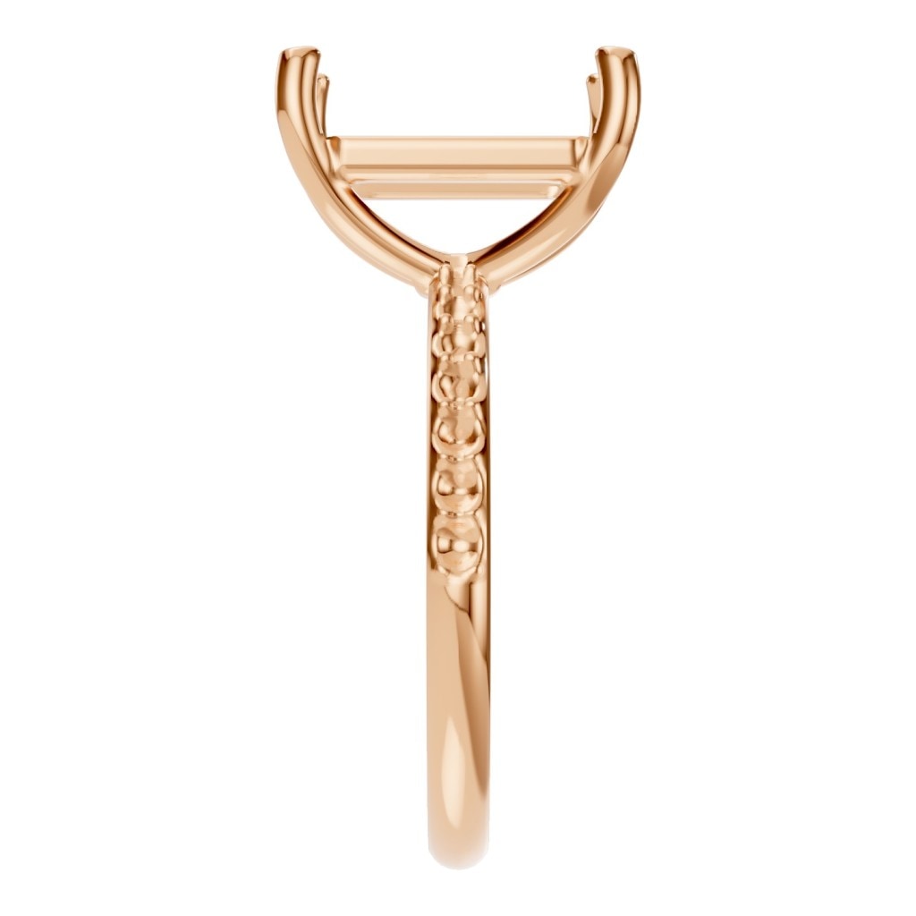 RI-8881 Rose Gold Ring UNSET - Side View