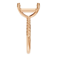 RI-8881 Rose Gold Ring UNSET - Side View