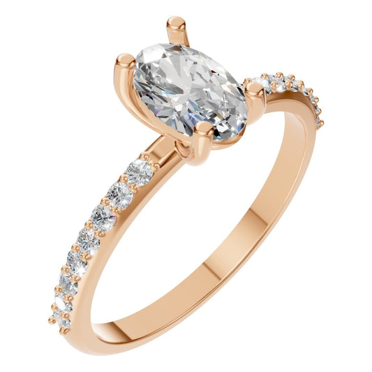RI-8881 Rose Gold Ring SET - Main View