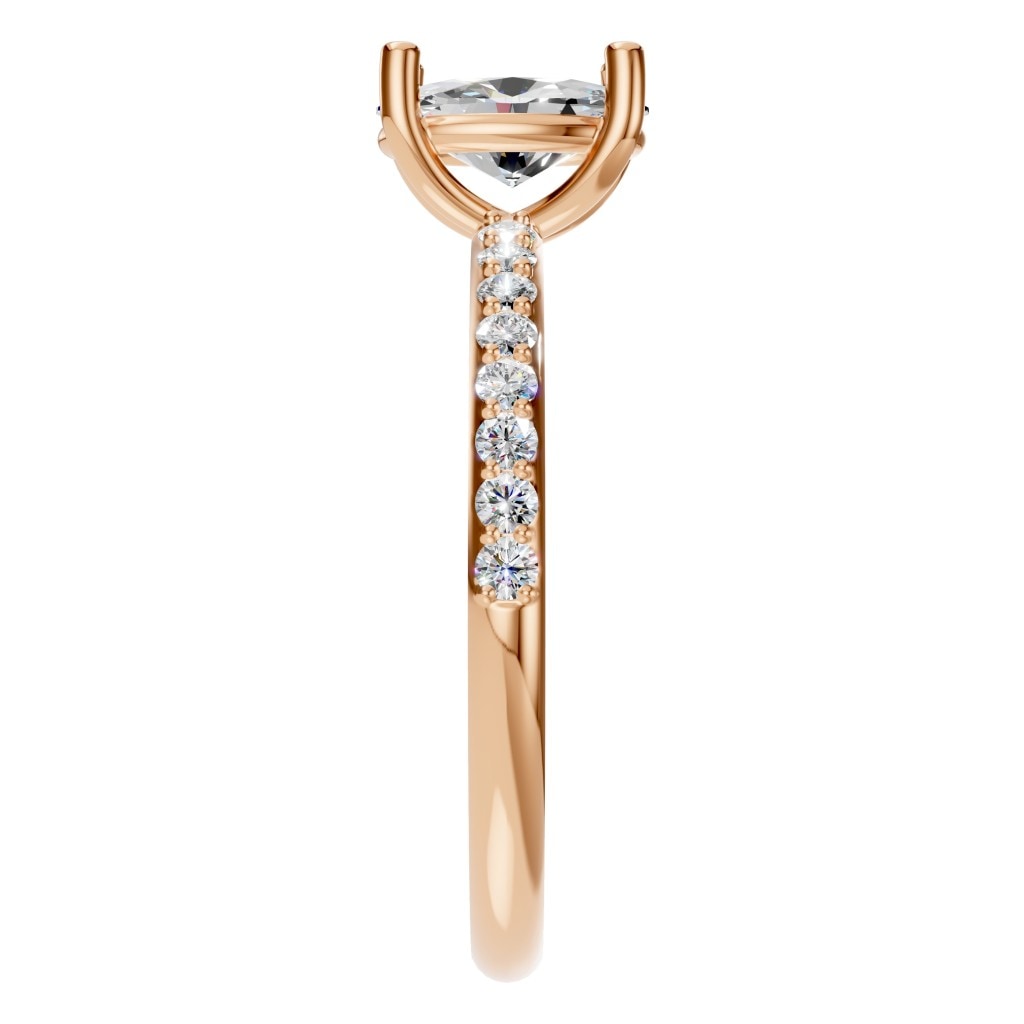 RI-8881 Rose Gold Ring SET - Side View