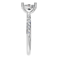 RI-8881 White Gold Ring SET - Side View