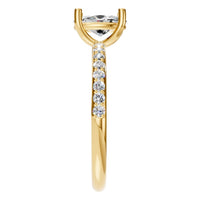 RI-8881 Yellow Gold Ring SET - Side View