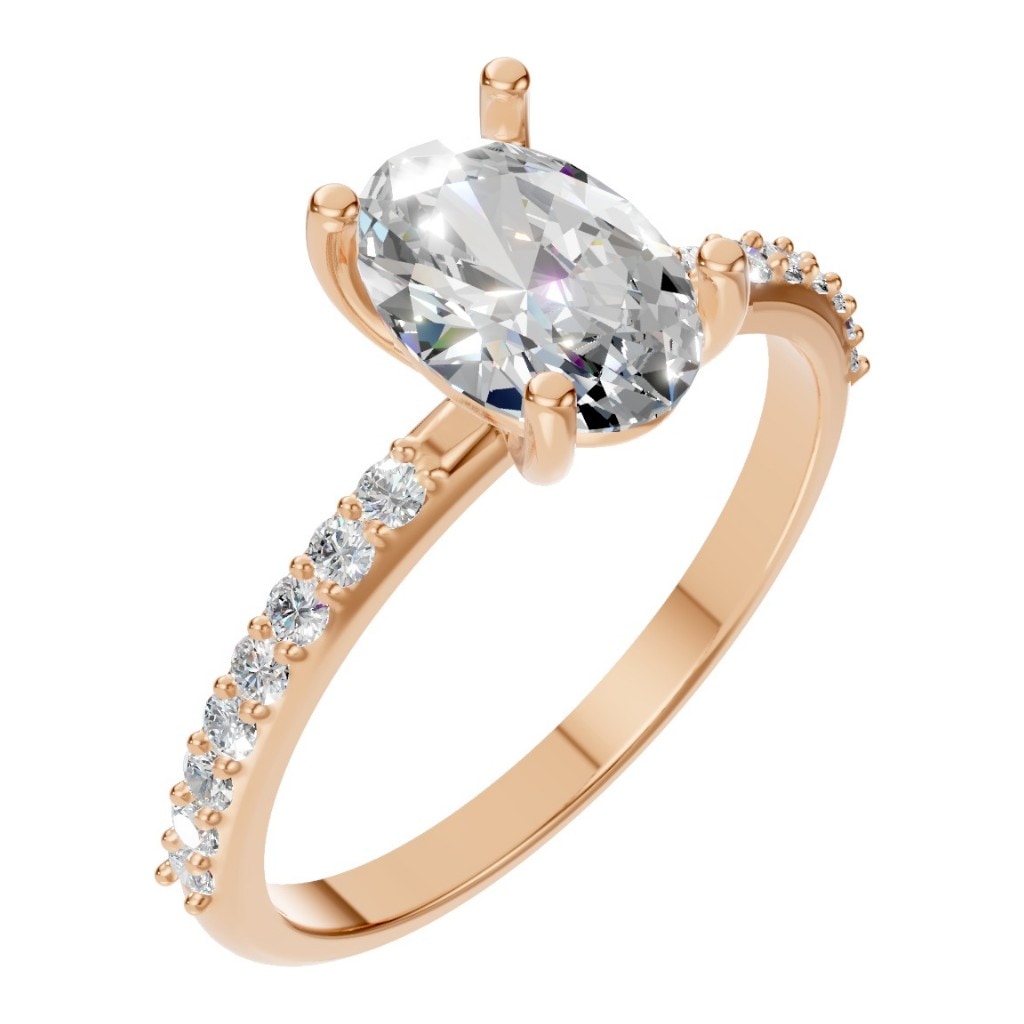 RI-8881 Rose Gold Ring SET - Main View