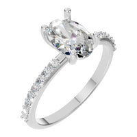 RI-8881 White Gold Ring SET - Main View